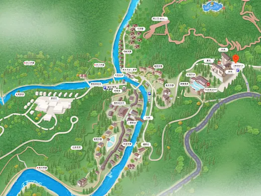 石碣镇结合景区手绘地图智慧导览和720全景技术，可以让景区更加“动”起来，为游客提供更加身临其境的导览体验。